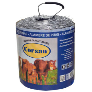 Alambre de Púas Galvanizado Calibre 16.5 x 400 Metros