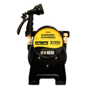 Manguera Expandible con Pistola 7.5 Metros Uduke En Carreto