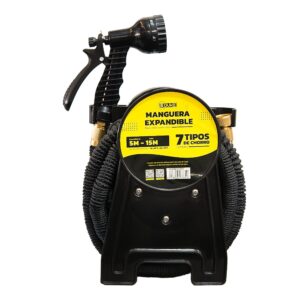 Manguera Expandible con Pistola 15 Metros Uduke En Carreto