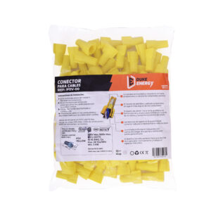 Conector Cable Cobre Amarillo Paquete x100