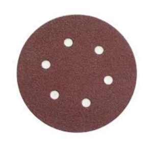 Disco velcro Abracol rojo 6 pulgadas 6 huecos grano 100