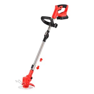 Guadañadora Inalámbrica 21V con Batería y 2 Discos de Corte