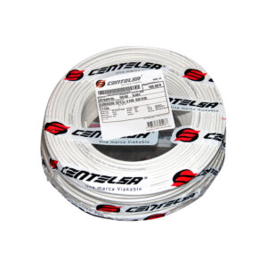 Alambre Rígido Centelsa 10 Blanco Rollo x 100m