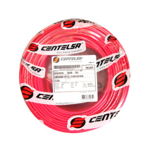 Alambre Rígido Centelsa 10 Rojo Rollo x 100m