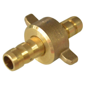 Racor Manguera Bronce 1/2 Comando Fino con Oreja