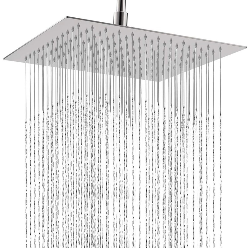 Ducha Regadera Metálica 20 Cm Cuadrada Acero Inoxidable Baño - Image 2